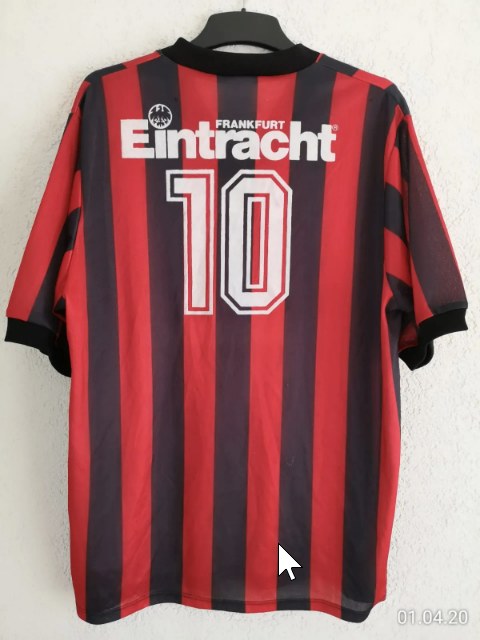 Bein Uwe Trikot, Rückseite, 1991/92