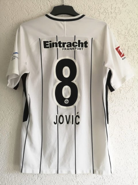 Jovic Luka Trikot, Rückseite, 2017/18