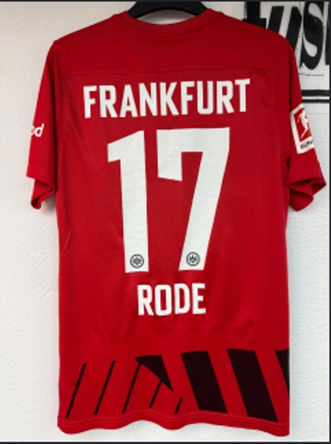 Rode Sebastian Trikot, Rückseite, 2022/23